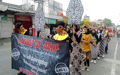 Pawai Taaruf Milad SD Muhammadiyah Mutihan Wates ke-98